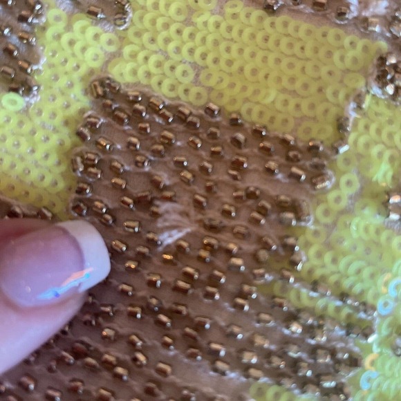 Harper Beaded Dress Sleeveless Francesca’s Boutique Large L Aztec Pattern - Picture 7 of 7